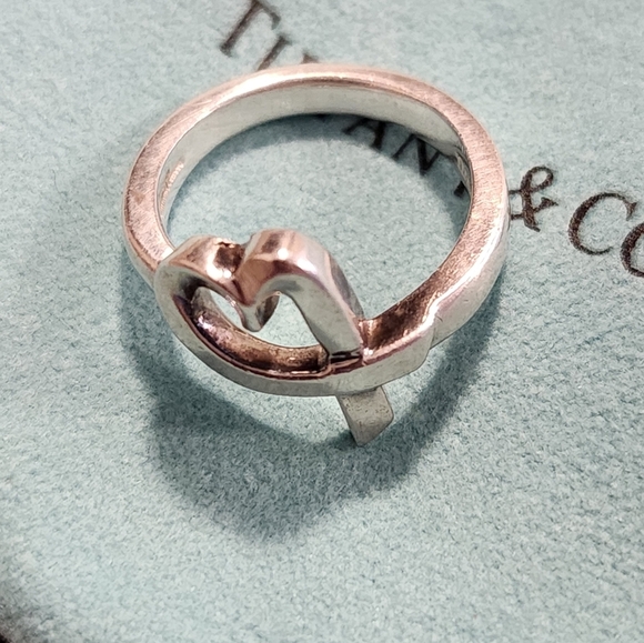 Auth. TIFFANY & CO. Paloma Picasso Loving Heart Size 5.5 - Picture 5 of 6
